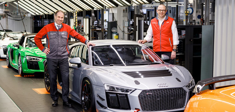 50th Audi R8 LMS GT4 produced at Böllinger Höfe