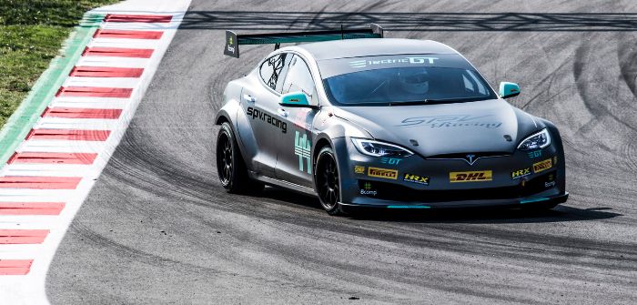 Tesla Model S touring car debuts in Barcelona