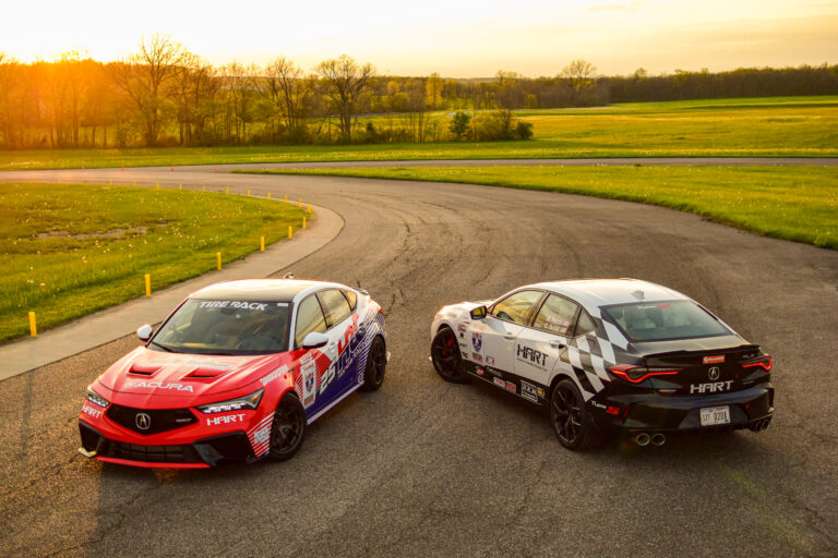 Acura Integra Type S with HRC prototype parts to compete in American road rally.