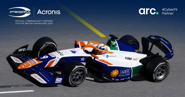 Acronis #TeamUp joins PREMA Racing and Arc for the 2025 British Grand Prix.