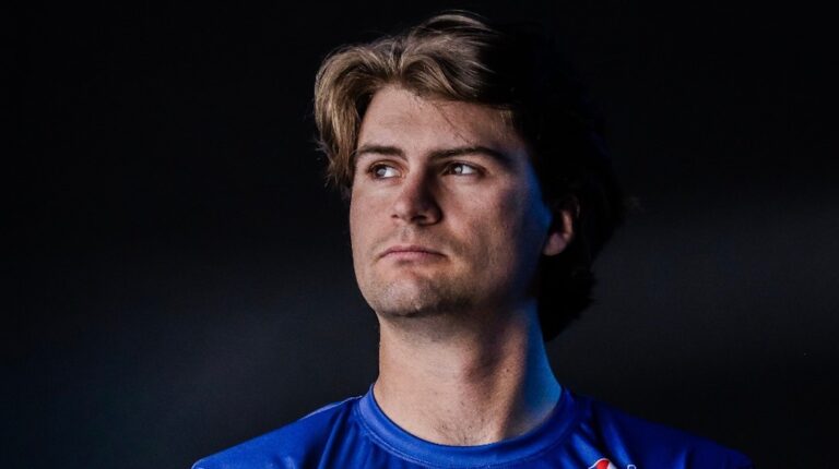 Profile photo of new Cadillac Formula 1 test driver Colton Herta against a black background