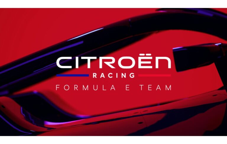 Citroën Racing Formula E Team logo over a red company background