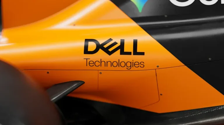 McLaren F1 car with Dell Logo.